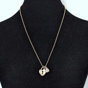 (2/$20) Heart Lock Pendant Necklace